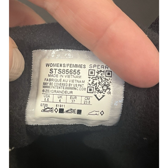 Sperry Women's Saltwater Plaid Black Duck Boot -Women Size 6.5 NICE! - Picture 7 of 8